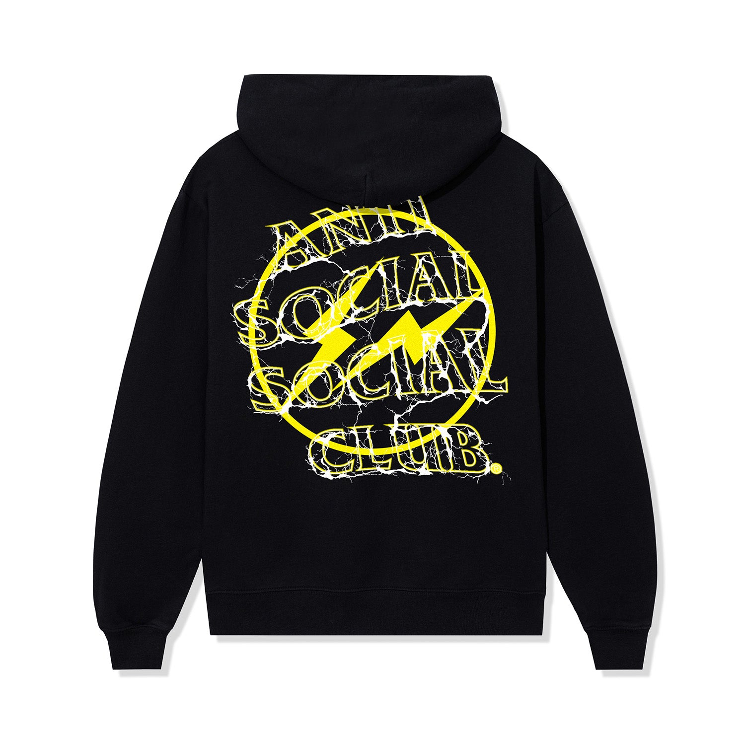 ASSC x Fragment Design Bolt Hoodie - Black/Yellow