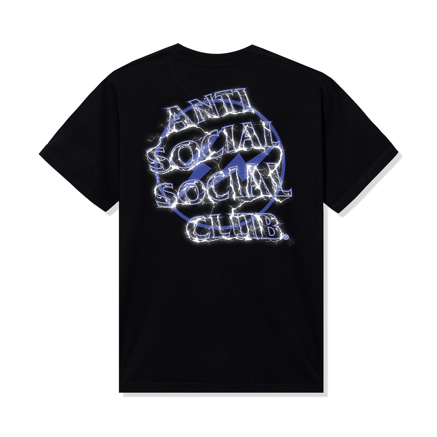 ASSC x Fragment Design Bolt Tee - Black/Navy – AntiSocialSocialClub