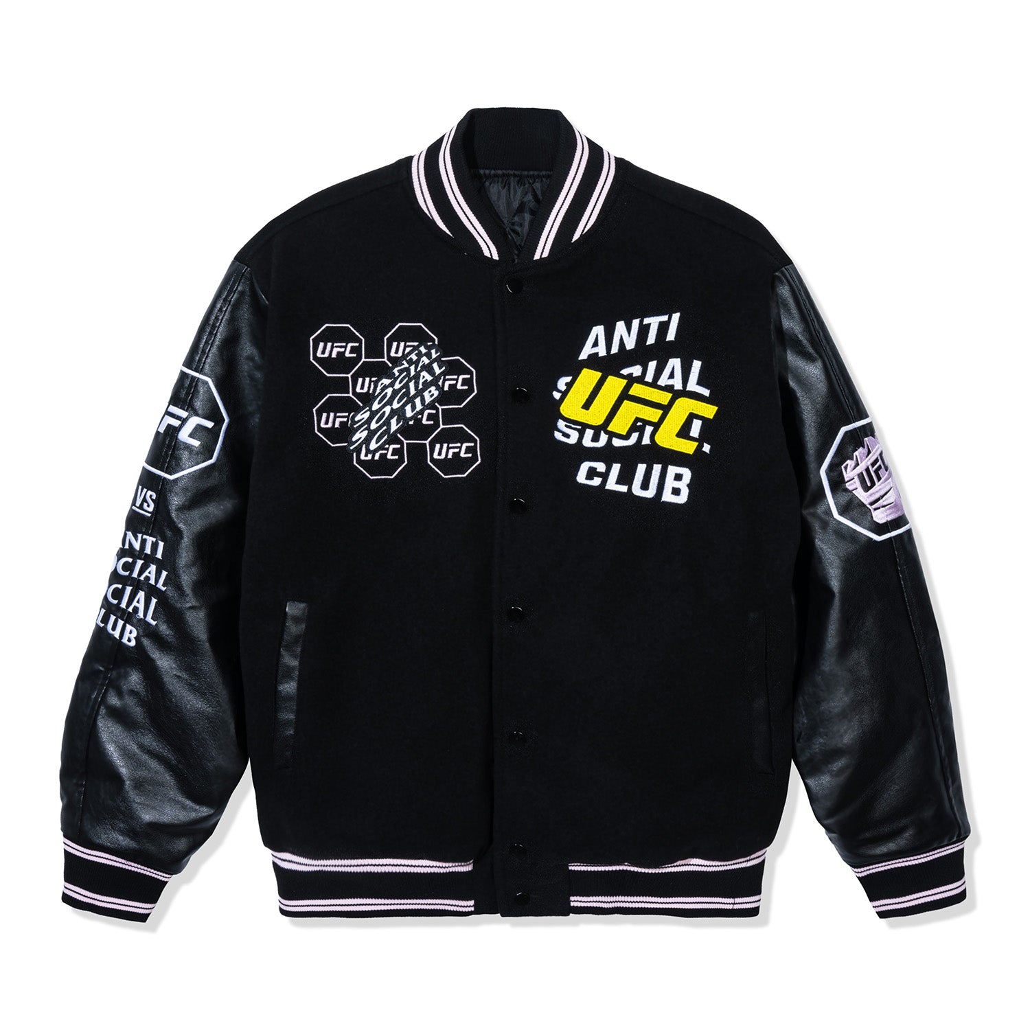 ASSC x UFC Corner Varsity Jacket - Black