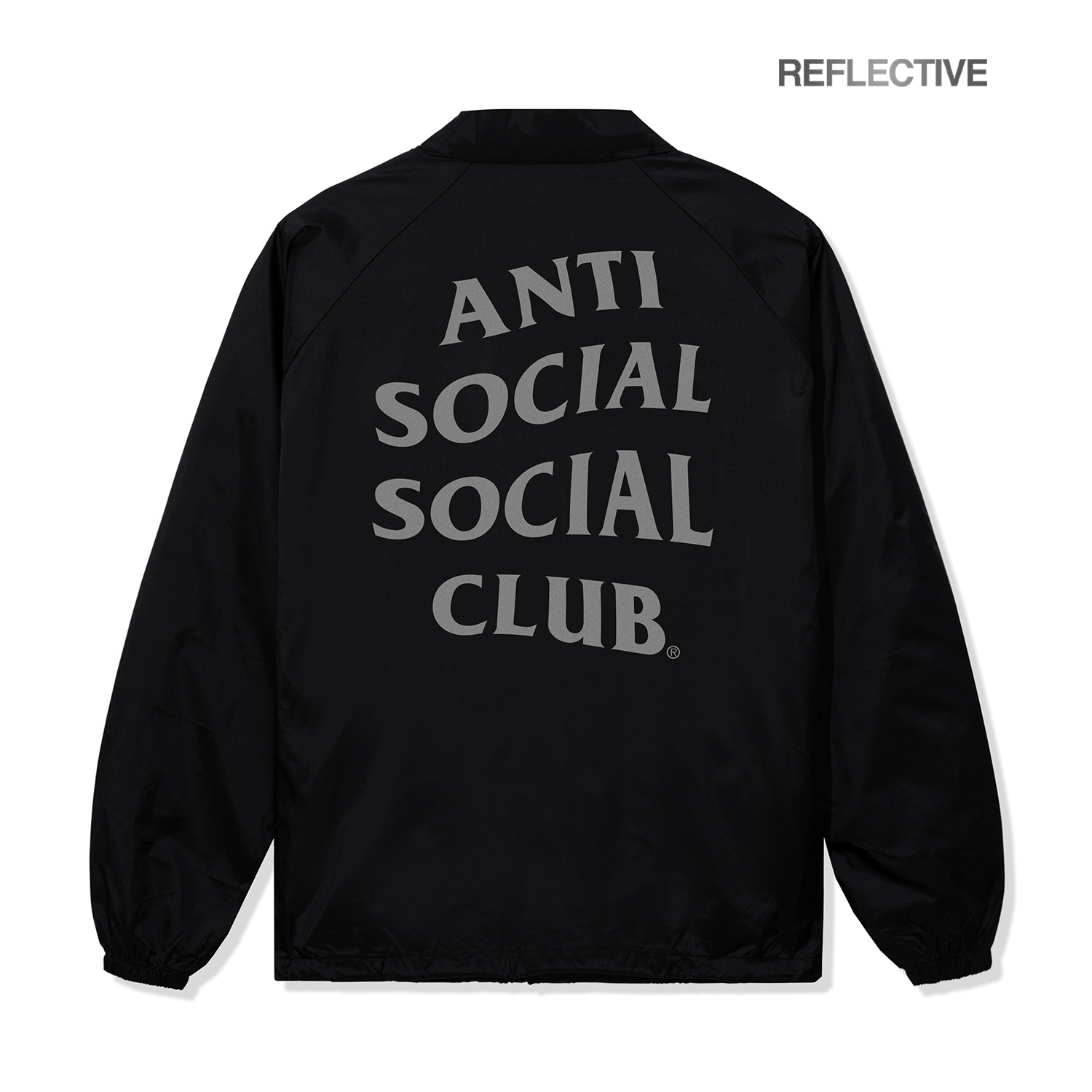 Mind Games Reflective Jacket - Black/Black – AntiSocialSocialClub