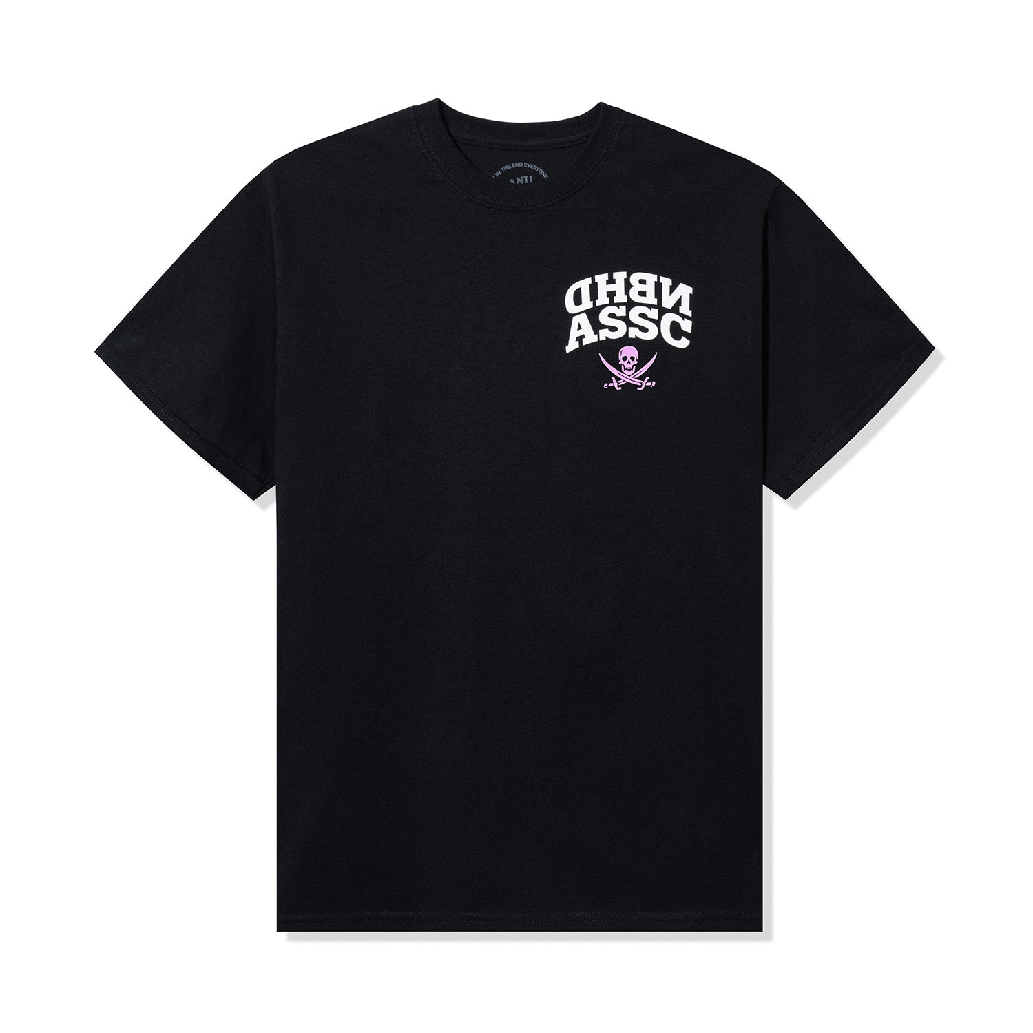 ASSC x Neighborhood Reverse Tee Black Pink AntiSocialSocialClub