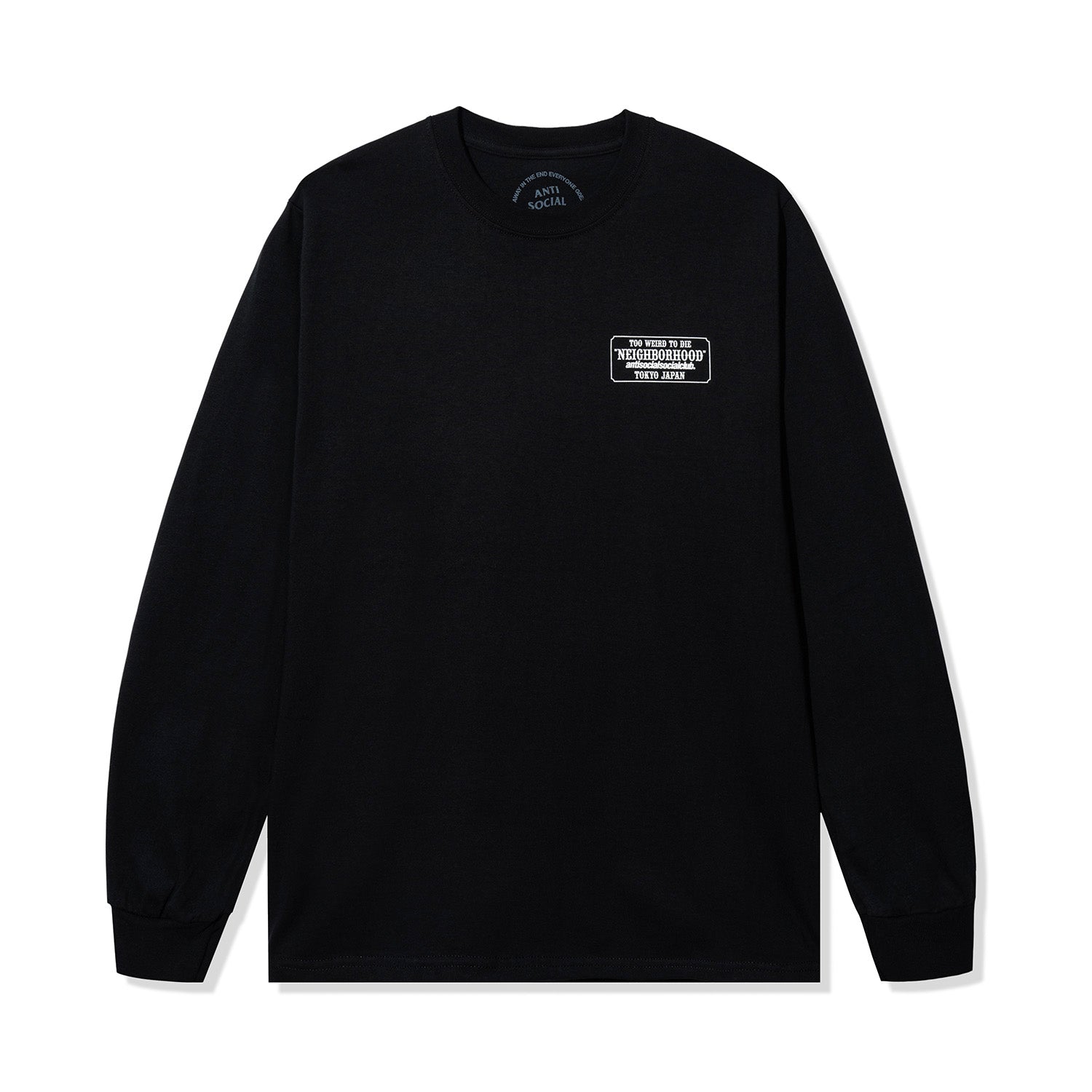 ASSC x Neighborhood Plaque LS Tee - Black – AntiSocialSocialClub