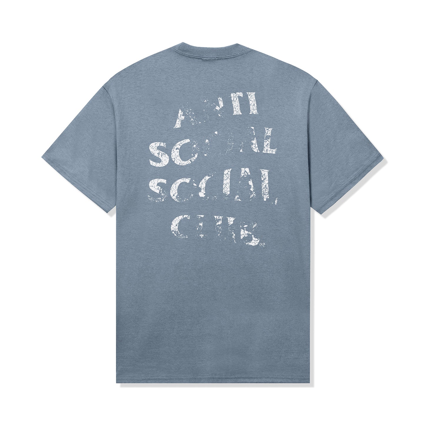 Thrashed Logo Flip Tee - Stonewashed Blue