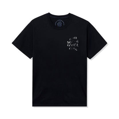 Thrashed Logo Flip Tee - Black