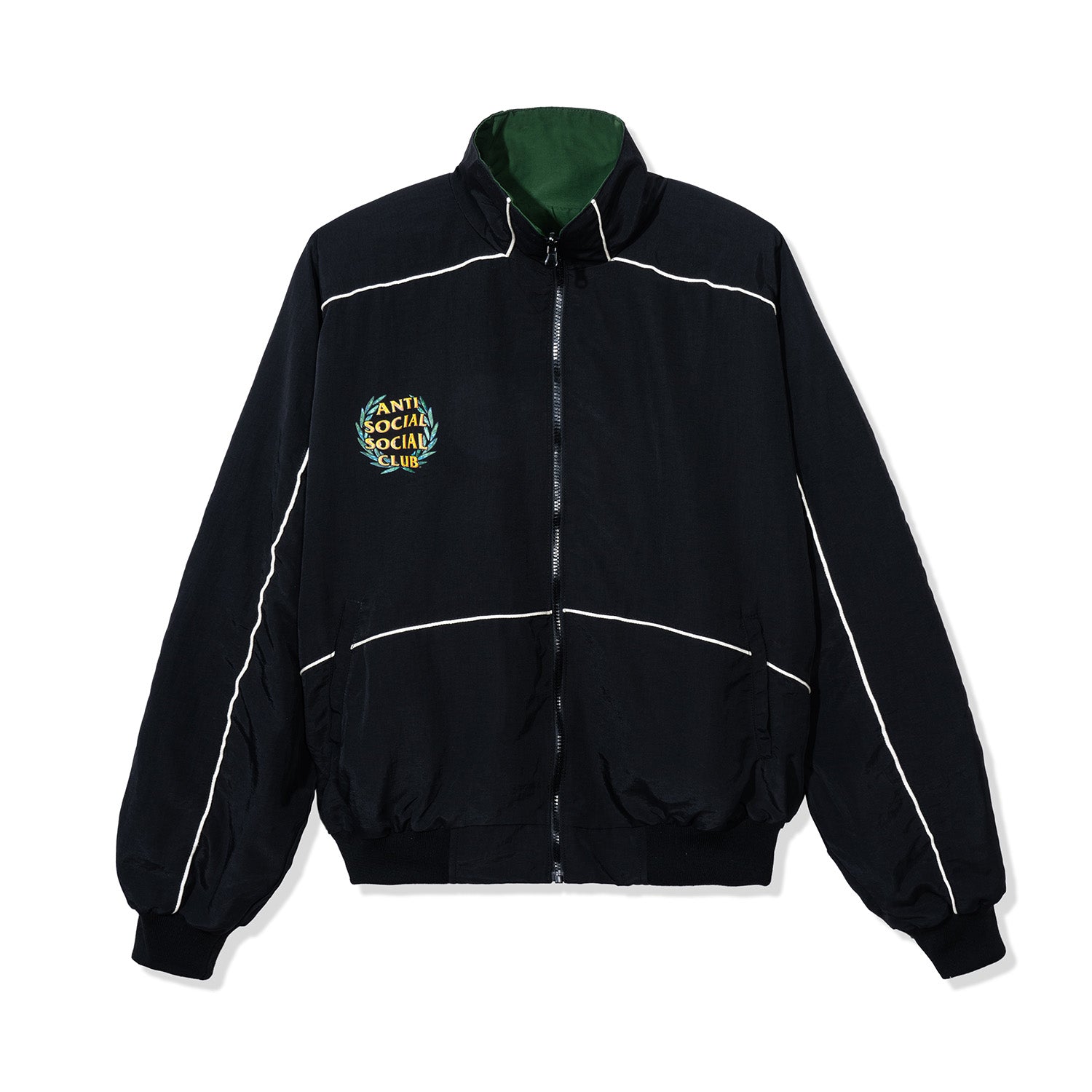 ASSC Olympic Reversible Track Jacket Black Green AntiSocialSocialClub