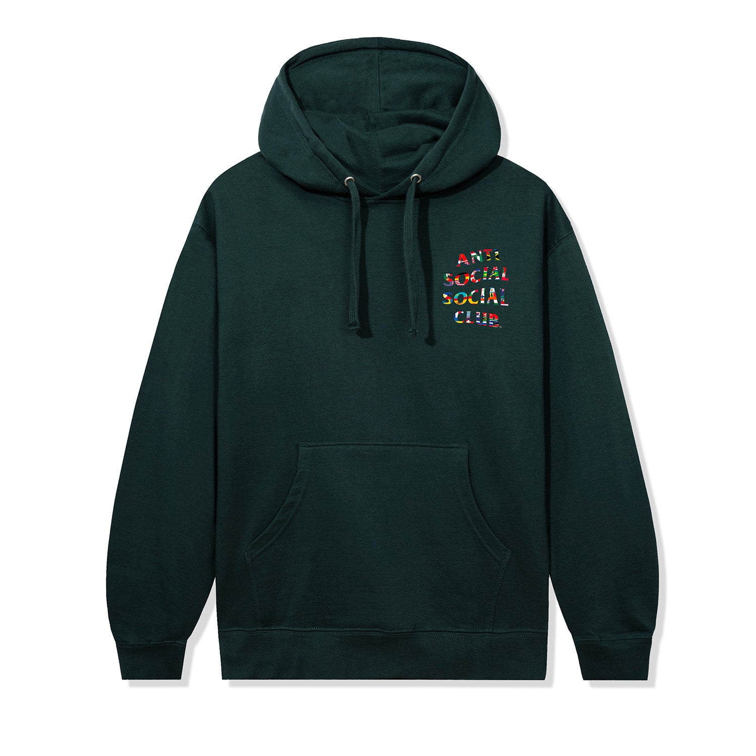 Flag Collage Hoodie Alpine Green AntiSocialSocialClub