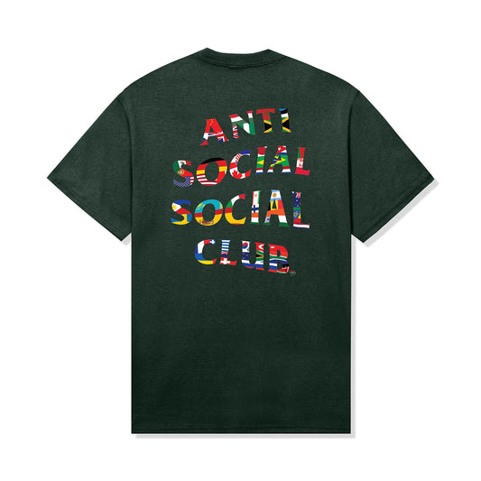 Flag Collage Tee - Dark Green