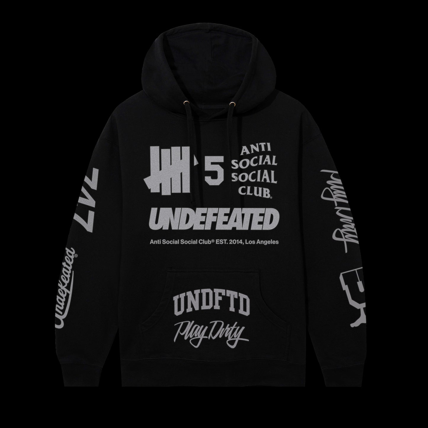 ASSC x Undefeated Schizophrenia Reflective Hoodie