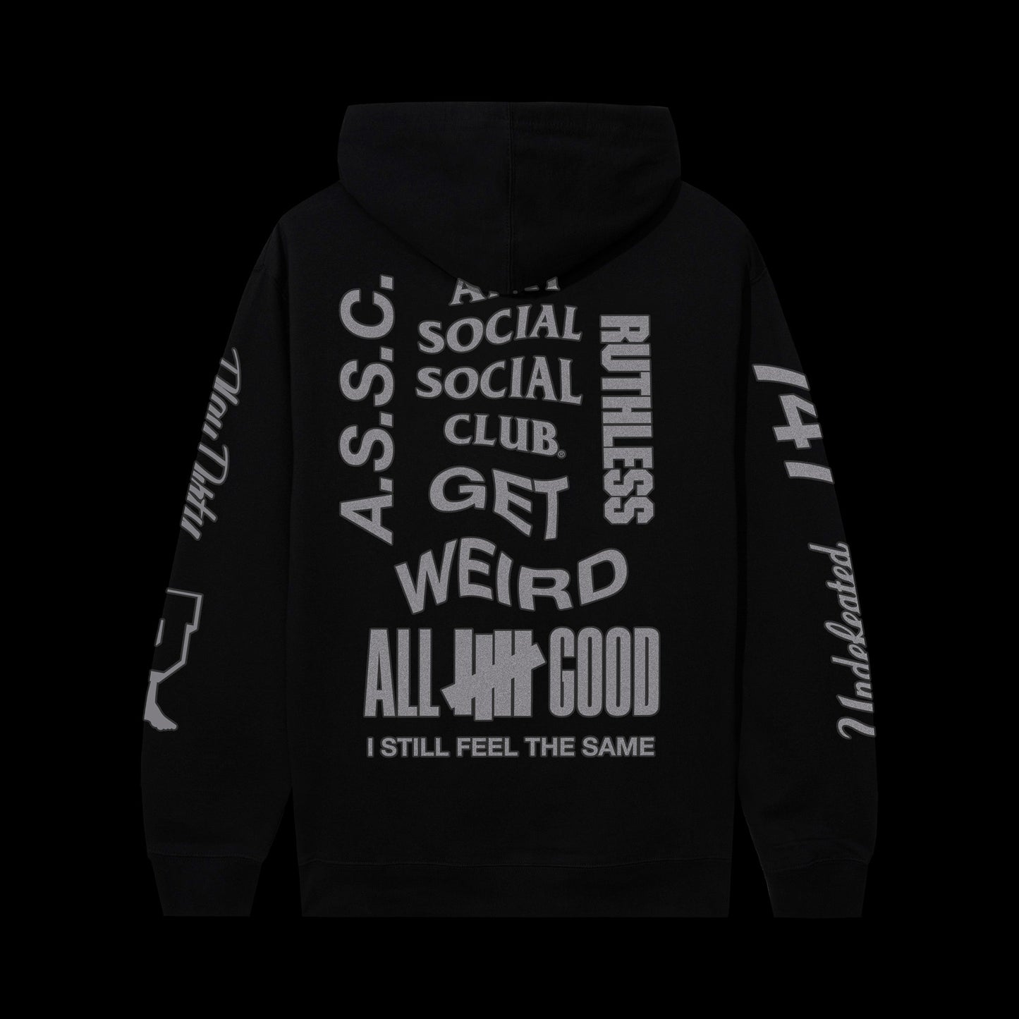 ASSC x Undefeated Schizophrenia Reflective Hoodie