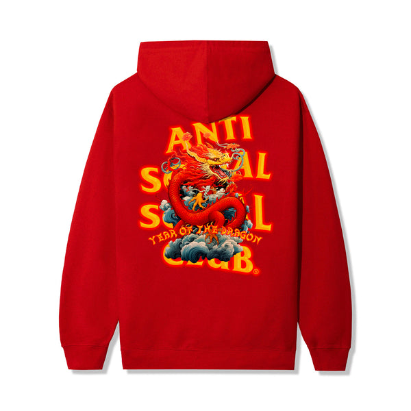 Anti social social club red hoodie sale