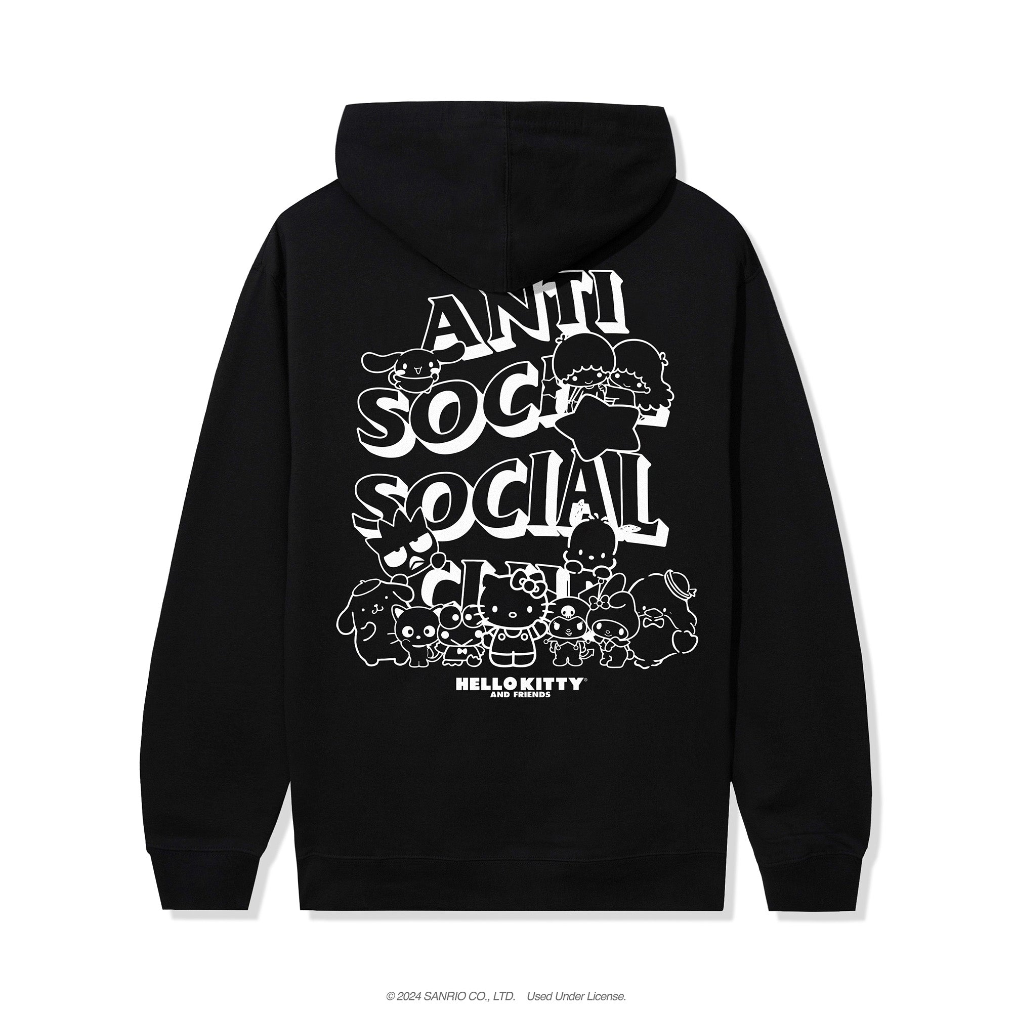 Anti social social club hoodie hello kitty sale