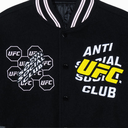 ASSC x UFC Corner Varsity Jacket - Black
