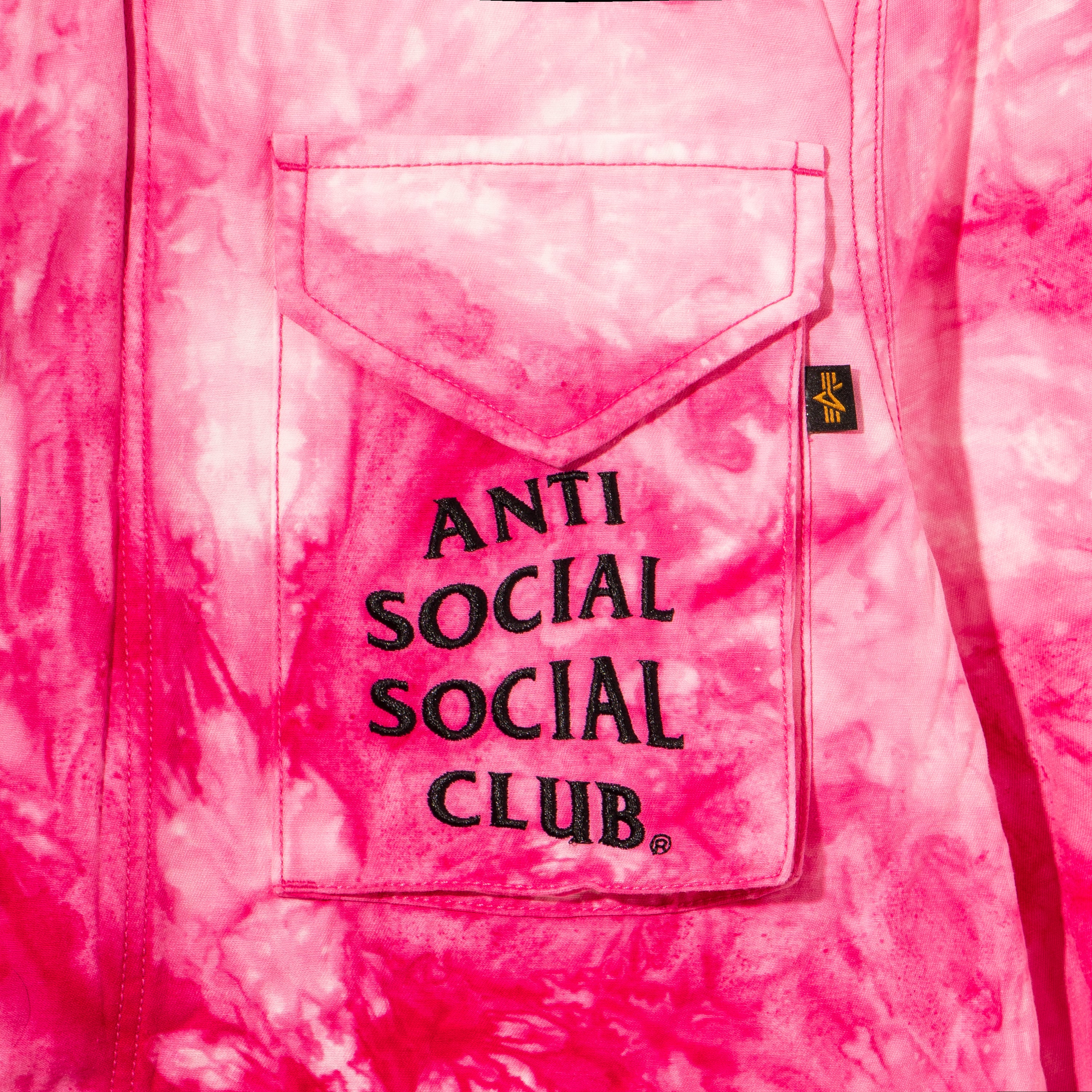 Anti social social club pink jacket hotsell