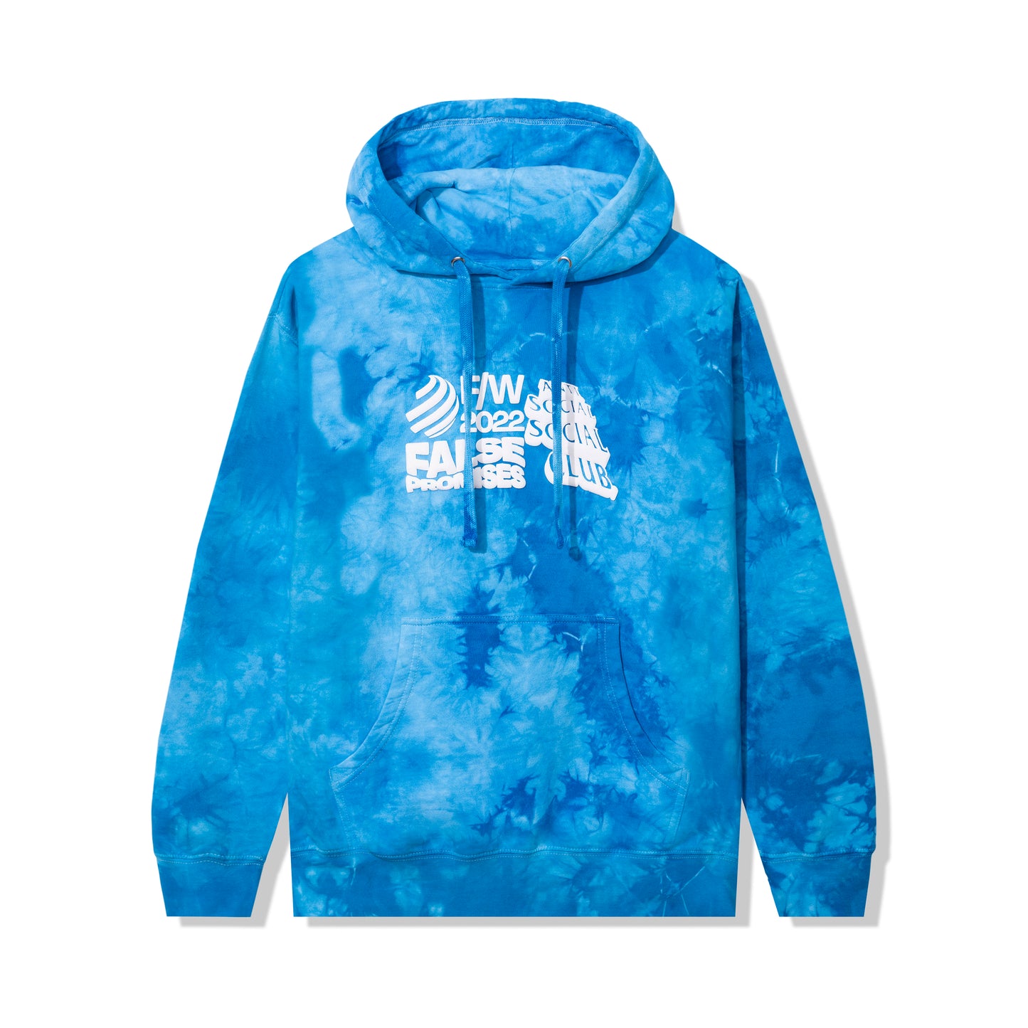 False Promises Blue Tie Dye Hoody