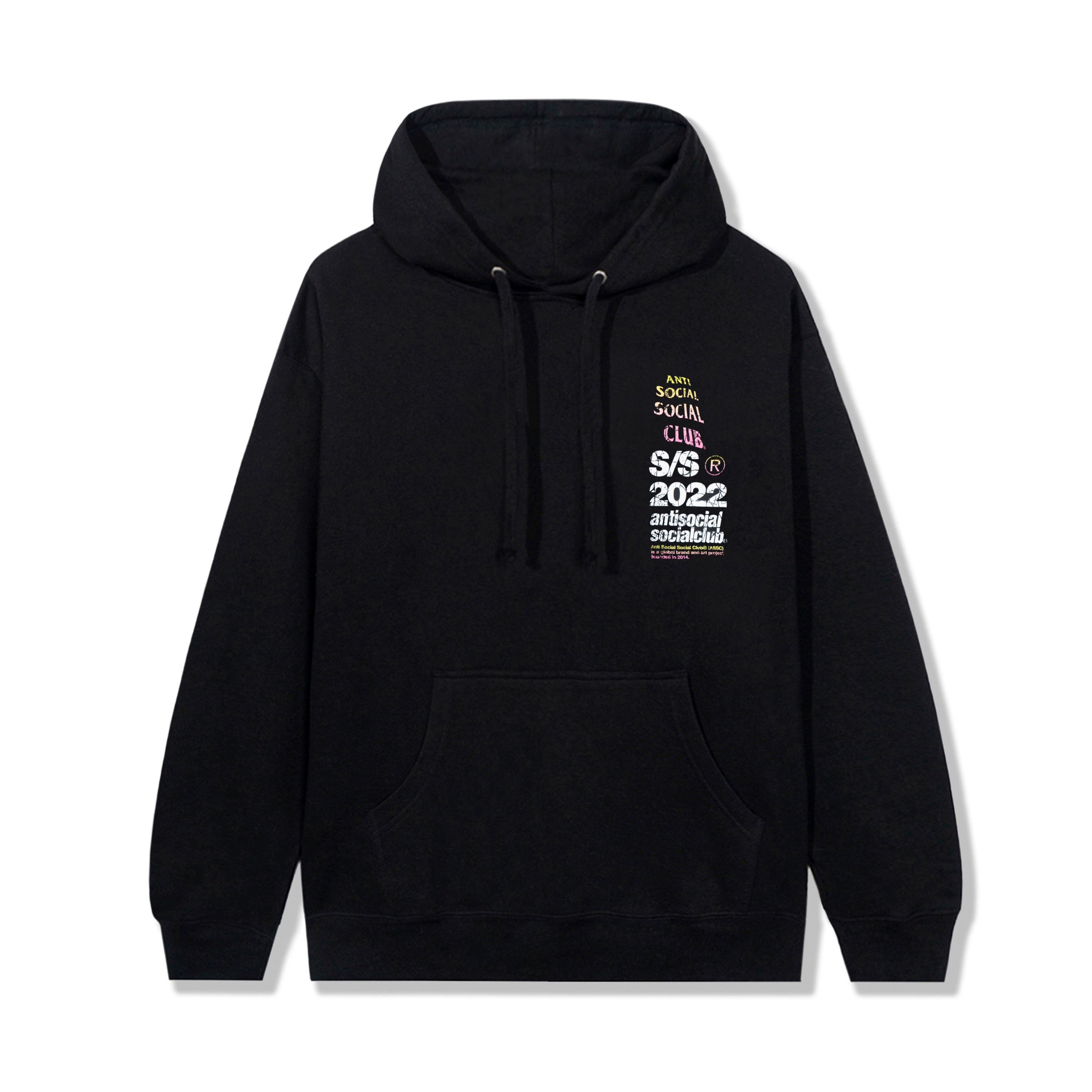 Anti Social Social Club Multicolor Black hotsell Hoodie