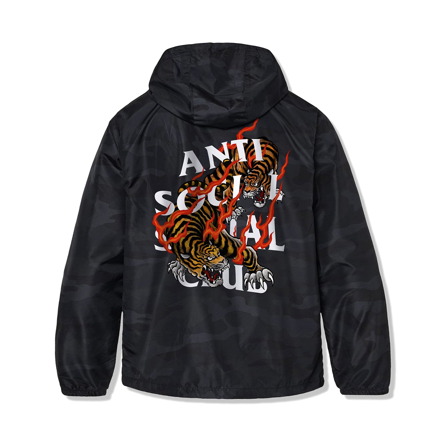 Tiger Blood Black Camo Windbreaker – AntiSocialSocialClub